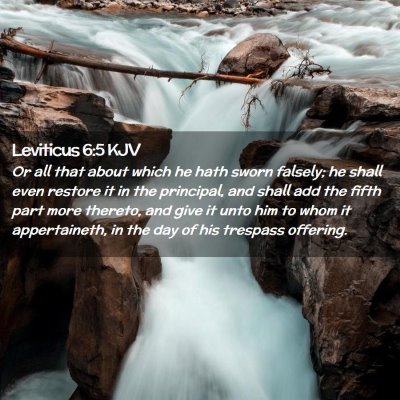 Leviticus 6:5 KJV Free Bible Images