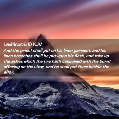 Leviticus 6:10 KJV Free Bible Images