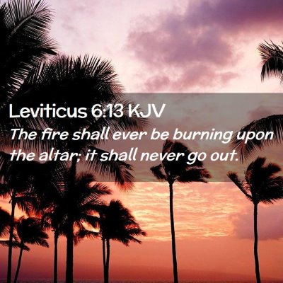 Leviticus 6:13 KJV Free Bible Images