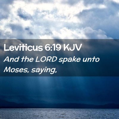 Leviticus 6:19 KJV Free Bible Images