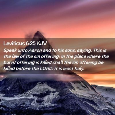 Leviticus 6:25 KJV Free Bible Images