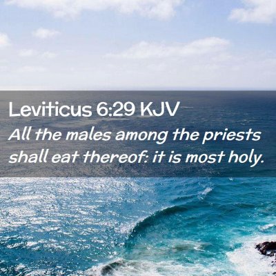 Leviticus 6:29 KJV Free Bible Images