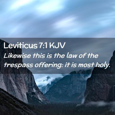 Leviticus 7:1 KJV Free Bible Images