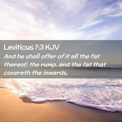 Leviticus 7:3 KJV Free Bible Images