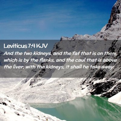 Leviticus 7:4 KJV Free Bible Images