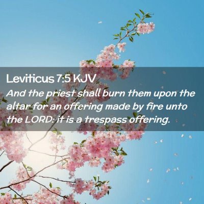 Leviticus 7:5 KJV Free Bible Images