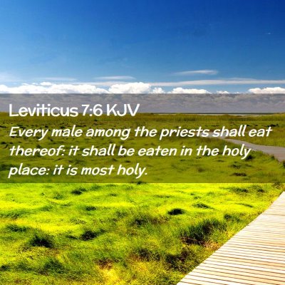 Leviticus 7:6 KJV Free Bible Images