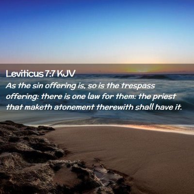 Leviticus 7:7 KJV Free Bible Images