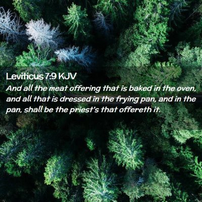 Leviticus 7:9 KJV Free Bible Images