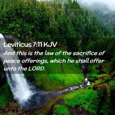 Leviticus 7:11 KJV Free Bible Images