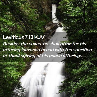 Leviticus 7:13 KJV Free Bible Images