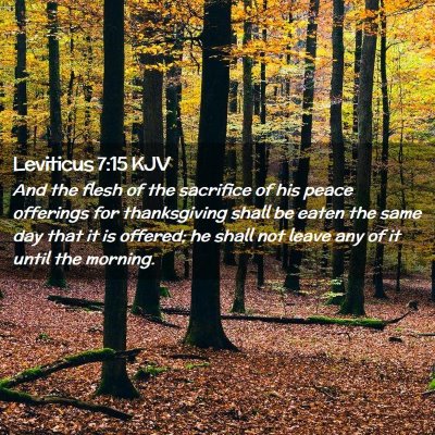 Leviticus 7:15 KJV Free Bible Images