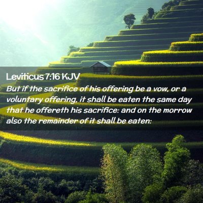 Leviticus 7:16 KJV Free Bible Images