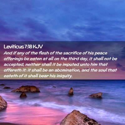 Leviticus 7:18 KJV Free Bible Images