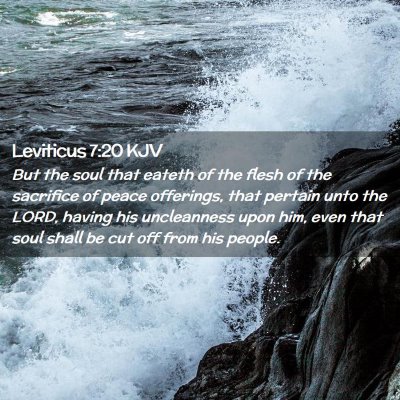 Leviticus 7:20 KJV Free Bible Images