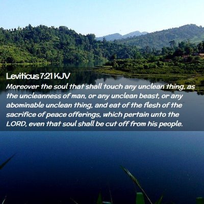 Leviticus 7:21 KJV Free Bible Images