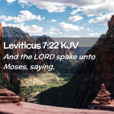 Leviticus 7:22 KJV Free Bible Images