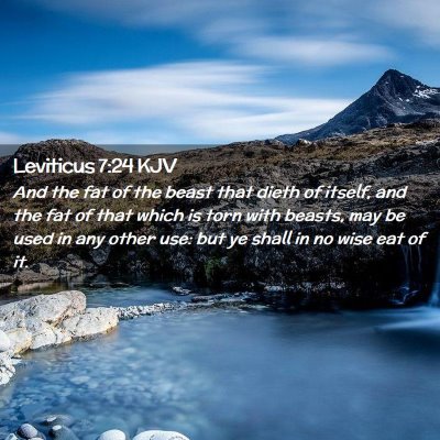 Leviticus 7:24 KJV Free Bible Images