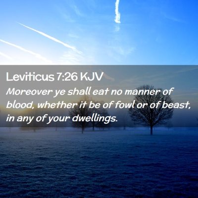 Leviticus 7:26 KJV Free Bible Images