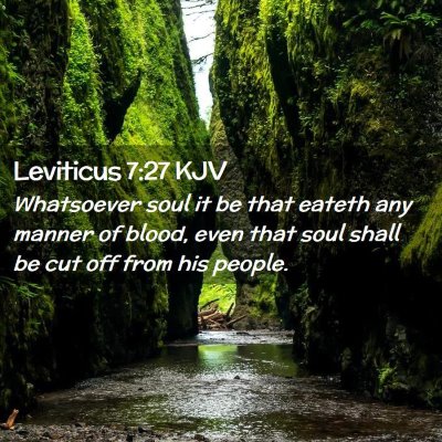 Leviticus 7:27 KJV Free Bible Images