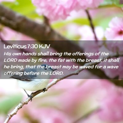 Leviticus 7:30 KJV Free Bible Images