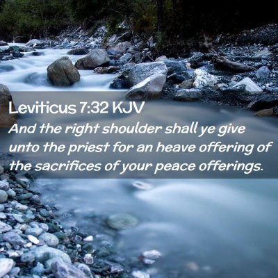 Leviticus 7:32 KJV Free Bible Images