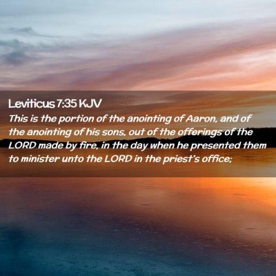 Leviticus 7:35 KJV Free Bible Images