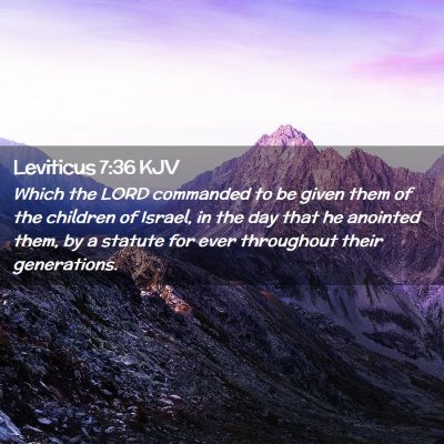 Leviticus 7:36 KJV Free Bible Images