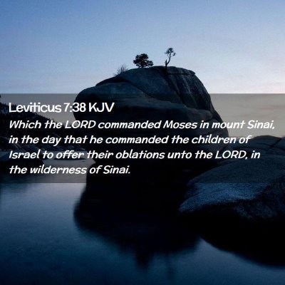 Leviticus 7:38 KJV Free Bible Images