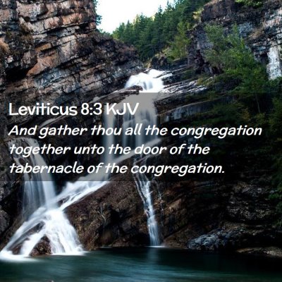 Leviticus 8:3 KJV Free Bible Images