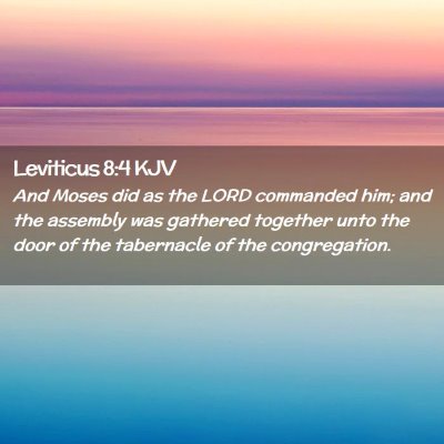 Leviticus 8:4 KJV Free Bible Images