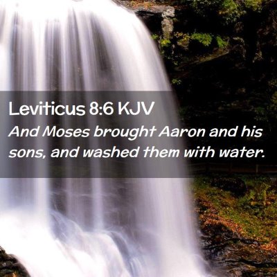 Leviticus 8:6 KJV Free Bible Images