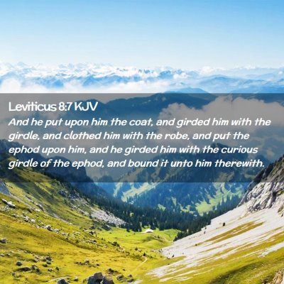 Leviticus 8:7 KJV Free Bible Images