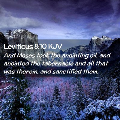 Leviticus 8:10 KJV Free Bible Images