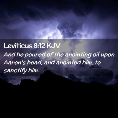 Leviticus 8:12 KJV Free Bible Images