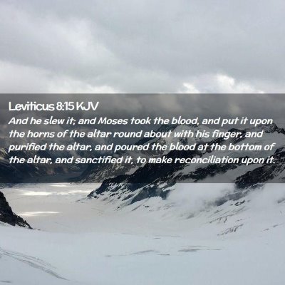 Leviticus 8:15 KJV Free Bible Images