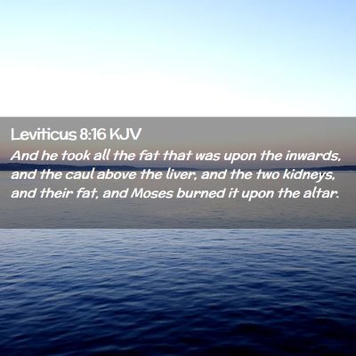 Leviticus 8:16 KJV Free Bible Images