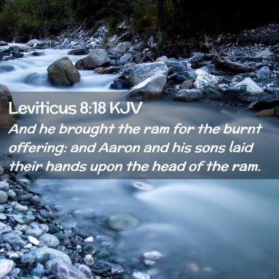 Leviticus 8:18 KJV Free Bible Images