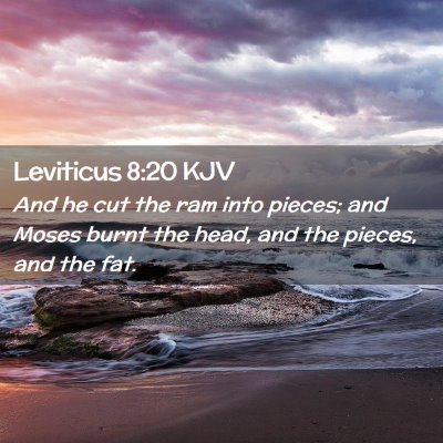 Leviticus 8:20 KJV Free Bible Images