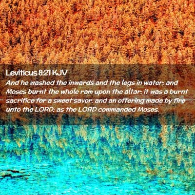 Leviticus 8:21 KJV Free Bible Images