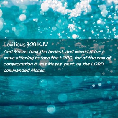 Leviticus 8:29 KJV Free Bible Images