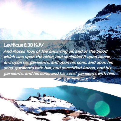 Leviticus 8:30 KJV Free Bible Images