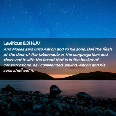 Leviticus 8:31 KJV Free Bible Images