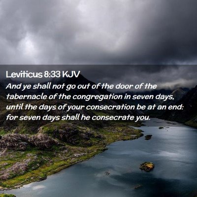 Leviticus 8:33 KJV Free Bible Images