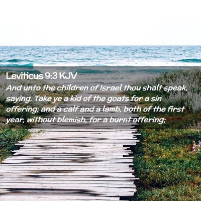 Leviticus 9:3 KJV Free Bible Images