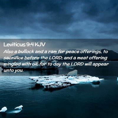 Leviticus 9:4 KJV Free Bible Images