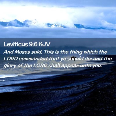 Leviticus 9:6 KJV Free Bible Images