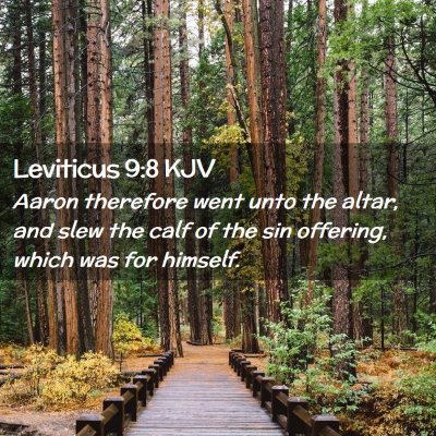 Leviticus 9:8 KJV Free Bible Images