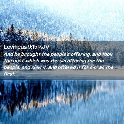 Leviticus 9:15 KJV Free Bible Images