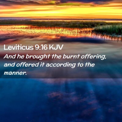 Leviticus 9:16 KJV Free Bible Images